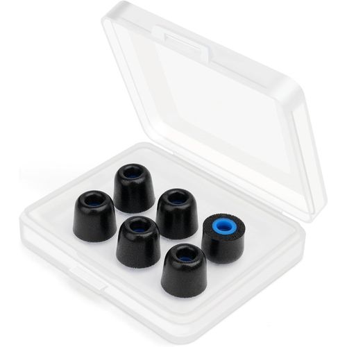 KAL-Coussinets D'Oreille En Mousse À Mémoire De Forme, Coussinets D'Oreille De Rechange En Silicone, Coussinets D'Oreille, Isolation Phonique De Haute Qualité, Pour Casque D'Écoute (3 Paires, S)