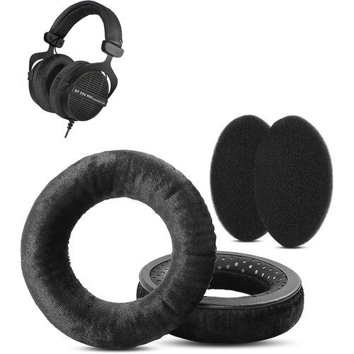 KAL-Tissu Doux Remplacement Des Coussinets Compatible Avec Beyerdynamic Dt 990 Pro Dt 770 Pro Dt990 Dt770 Pro Headset Coussinets D'Oreille (Tissu Doux/Mousse Haute Densité)
