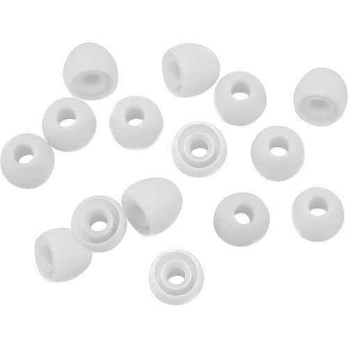 KAL-Coussinets De Rechange En Silicone Pour Écouteurs Internes 7 Paires (Lot De 14 Pièces). Compatible Avec La Plupart Des Marques De L'Oreille. Taille : Moyen. Blanc