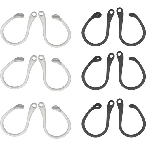 KAL-Lot De 6 Paires De Crochets D'Oreille Anti-Perte En Silicone Compatibles Avec, Pour Le Sport, La Course À Pied, Les Activités D'Exercice