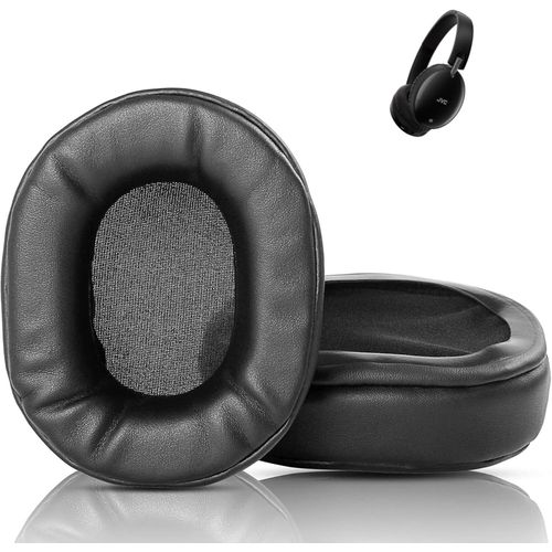 KAL-Prime Remplacement Des Coussinets Compatible Avec Jvc Ha-S90Bn Ha-S70Bt Headphones Coussinets D'Oreille (Cuir Protéiné/Mousse À Mémoire De Forme)