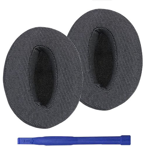 KAL-Coussinets D'Oreille Hd 450Bt Compatibles Avec Casque Sennheiser Hd 4.50Bt, Hd 4.50Btnc, Hd 4.40Bt, Hd 350Bt Casque, Coussinets En Maille Respirante Et Mousse À Mémoire De Forme (Gris/Lin)