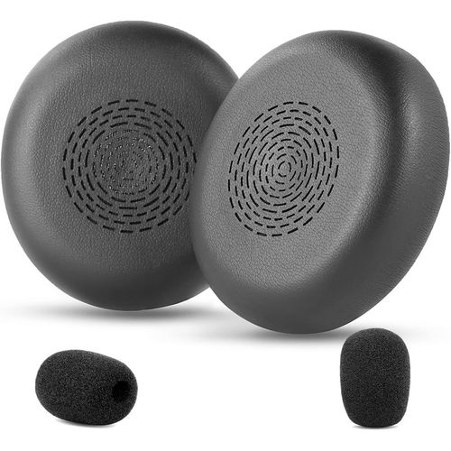 KAL-Evolve2 75 Coussinets D'Oreille De Rechange En Mousse Compatibles Avec Casque Sans Fil Jabra Evolve2 75 Pc En Cuir Protéiné