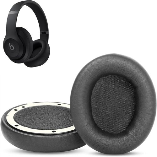 KAL-Coussinets De Remplacement Compatibles Avec Beats Studio Pro Wireless Bluetooth Casque Oreillettes Avec Cuir Protéiné Plus Doux/Mousse À Mémoire