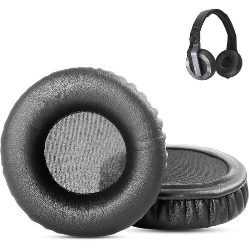 KAL-Prime Coussinets De Remplacement Compatibles Avec Pioneer Hdj500 Hdj 500 Hdj-0 Casque Coussins (Cuir Protéiné/Mousse À Mémoire De Forme)