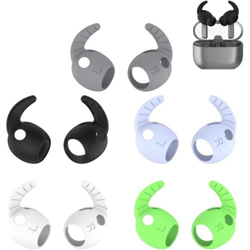 KAL-Paires | Rechange Embouts Silicone Compatibles Avec Galaxy Buds3 (Sm-R50) | Crochets D'Oreille Antidérapants | 5 Couleurs Différentes
