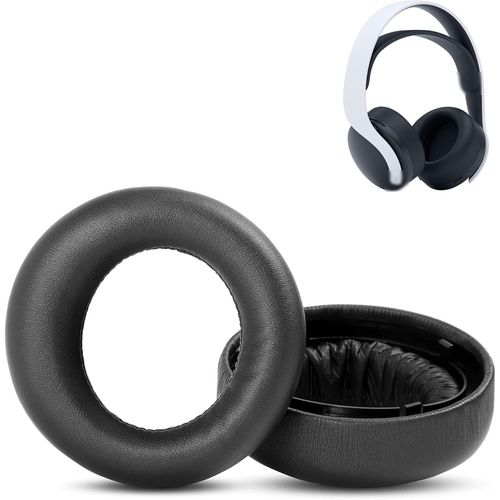 KAL-Oreillettes Compatibles Avec Sony 5 Pulse 3D Ps5/Ps4 Nouvelle Version 2018 Cuhya-080 Coussin De Remplacement Pour Casque Sans Fil (Cuir Protéiné/Mousse À Mémoire De Forme)