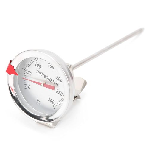 Kal-Thermomètre À Friture Avec Lecture, Mesure Des Aliments Chauds Dans Le Bac À Huile, Thermomètre À Cadran De 50 ¿ À 300 ¿ Avec Cadran De 5 Cm Pour Gril À Friture, Dinde, Bonbons,