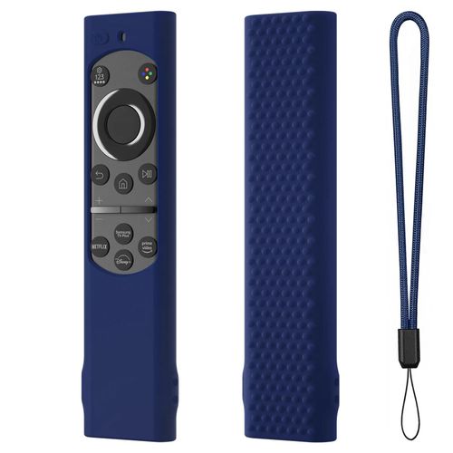 Housses de protection en silicone pour télécommande. housses pour Samsung Smart TV. antichoc et lavable. manchon de télécommande--Dark Bleu