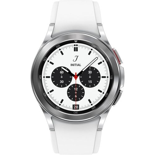 Galaxy Watch4 Classic 4g 42 Mm, Argent - Montre Connectée Intelligente, Lunette Tournante, Santé, Bien-Être, Sport, Imc, Ecg, \U2013 Version Fr