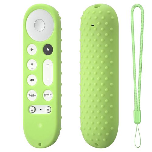 Housses de protection en silicone pour télécommande Google TV Streamer. 4K TV. Google Dean 3LE--Luminous Vert
