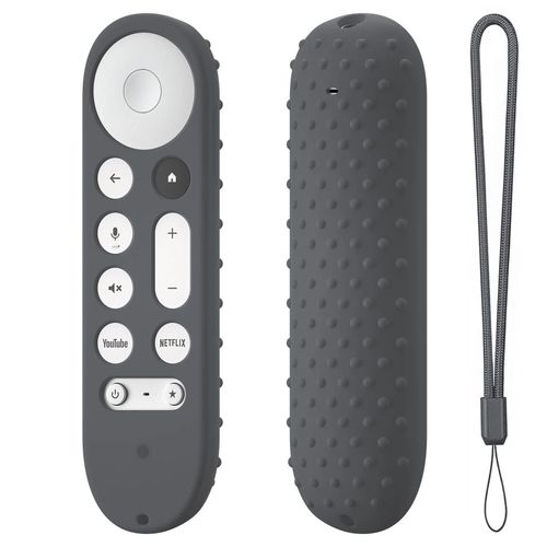 Housses de protection en silicone pour télécommande Google TV Streamer. 4K TV. Google Dean 3LE--Dark Gray