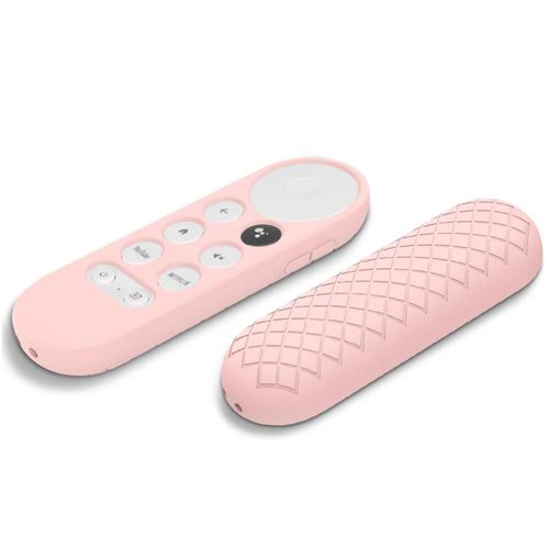 Étui de télécommande pour Google Chromecast Smart TV 2020. housse de protection en Silicone. Anti-chute. antidérapant. souple. pour télécommande TV--Rose