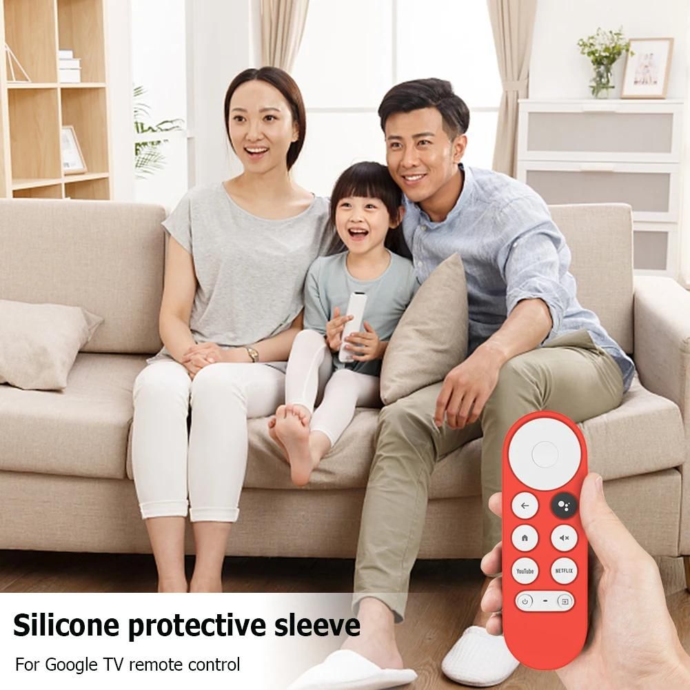 tui de tlcommande pour Google Chromecast Smart TV 2020. housse de protection en Silicone. Anti-chute. antidrapant. souple. pour tlcommande TV--Noir image 2 | Rakuten