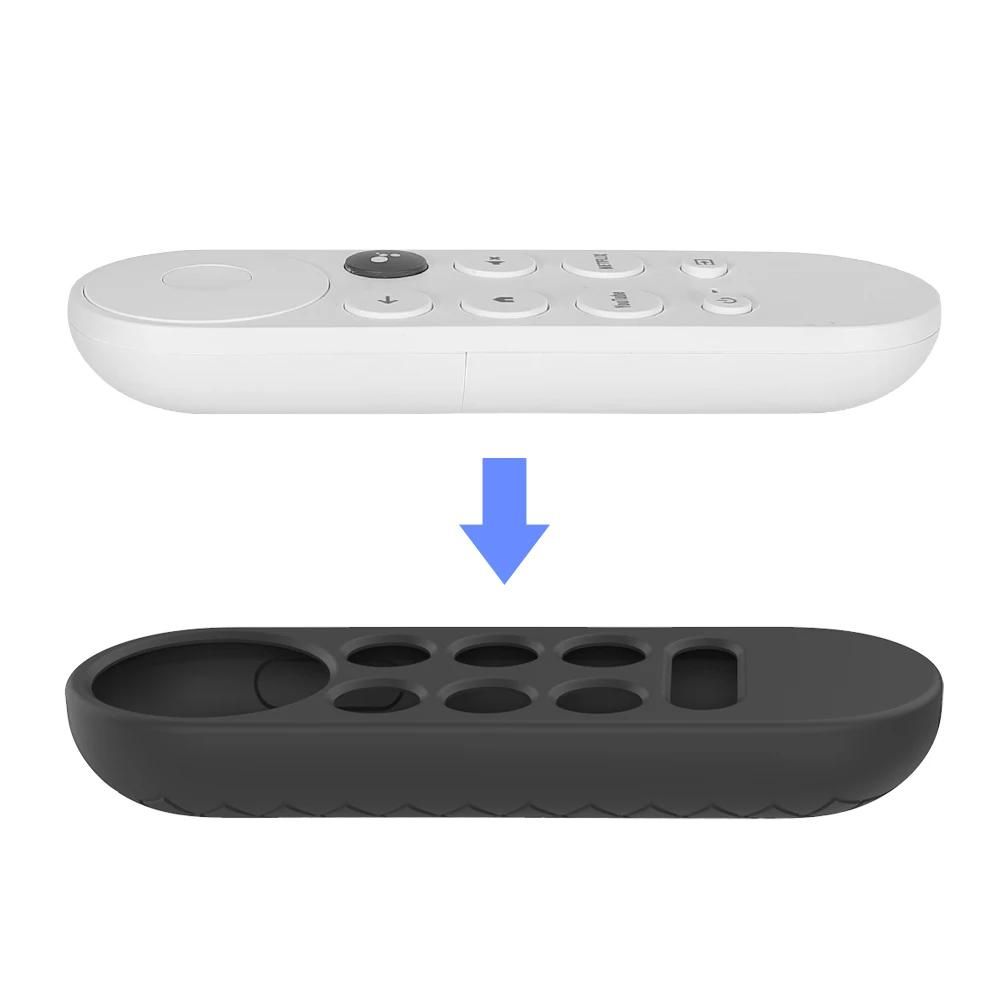 tui de tlcommande pour Google Chromecast Smart TV 2020. housse de protection en Silicone. Anti-chute. antidrapant. souple. pour tlcommande TV--Noir image 4 | Rakuten