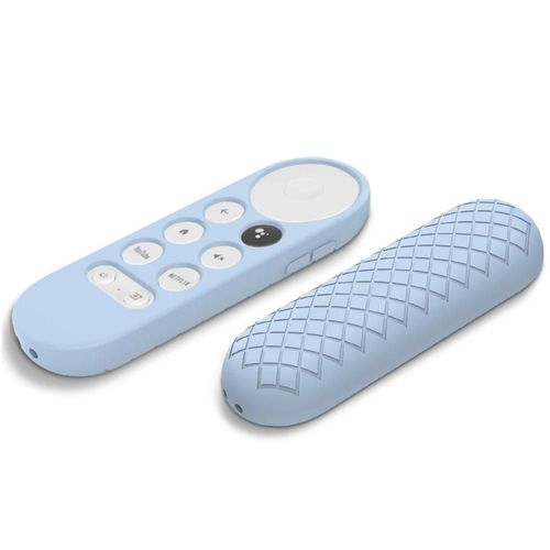 Étui de télécommande pour Google Chromecast Smart TV 2020. housse de protection en Silicone. Anti-chute. antidérapant. souple. pour télécommande TV--Bleu