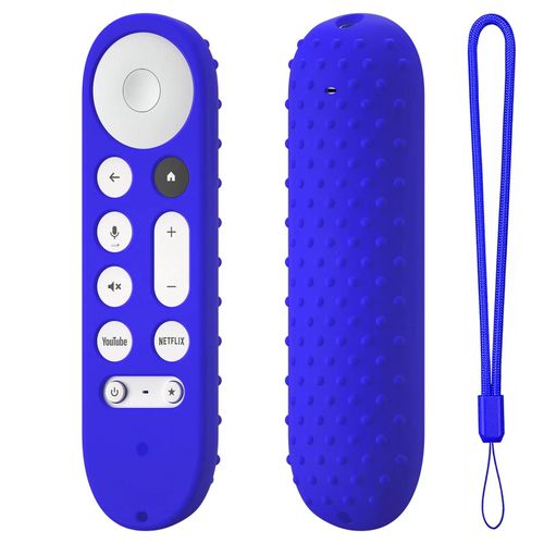 Housses de protection en silicone pour télécommande Google TV Streamer. 4K TV. Google Dean 3LE--Bleu