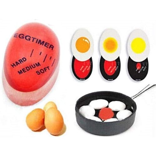 KAL-Thermomètre De Cuisson D'Oeufs - Indicateur De Cuisson D'Oeufs À La Coque - Doux - À La Coque - Changement De Couleur - Vu À La Télé - Idée Cadeau De Noël Et D'Anniversaire