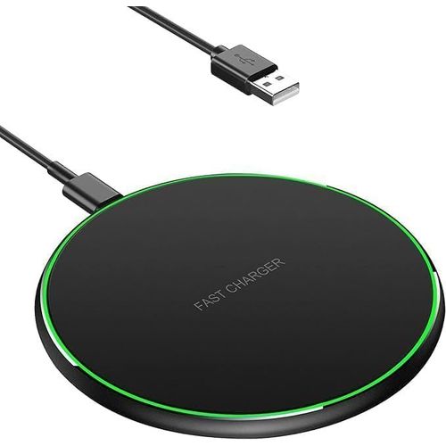 Kal-15w Chargeur Sans Fil Rapide, Chargeur Induction Qi Avec Ouverture De L'indicateur Intelligent Compatible Avec Iphone 16/15/14/13/12/11/ Pro/Max/Xs, Samsung Galaxy S24/S23/S22/ S21, Airpods 2/3/P
