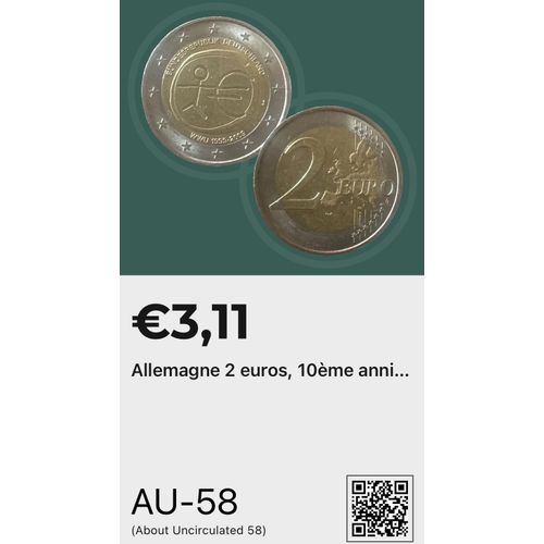 2€ Allemagne 2009 10 Eme Anniversaire Atelier J
