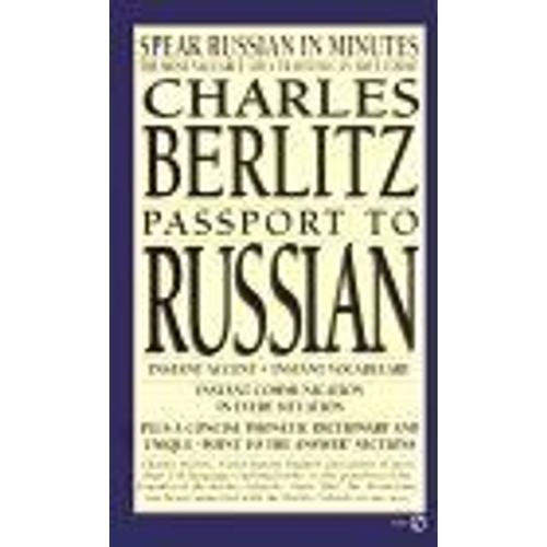 Passport To Russian Berlitz Travel Companions