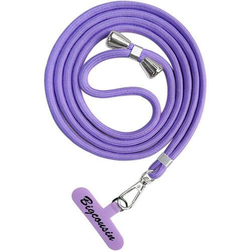 Kal-Tour De Cou Telephone Universelle,Réglable Amovible En Nylon Pendentifs Collier De Longe Porte-Clés Cordon Pour Plupart De Téléphones Intelligents,Violette