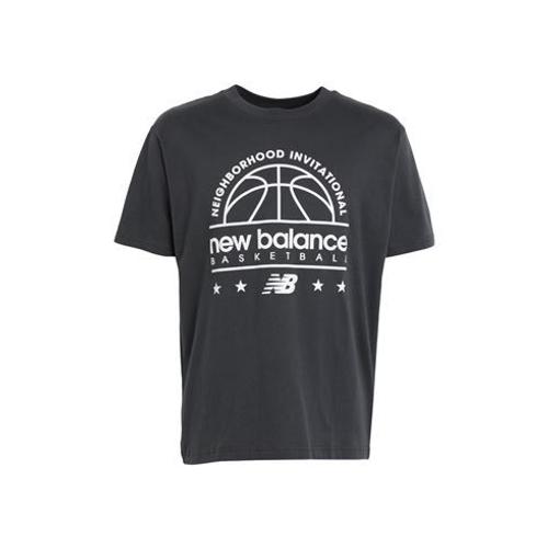 New Balance - Hoops Cotton Jersey Short Sleeve T-Shirt - Tops - T-Shirts