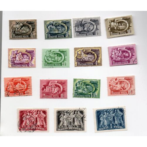 Hongrie- Lot De 15 Timbres Oblitérés Divers