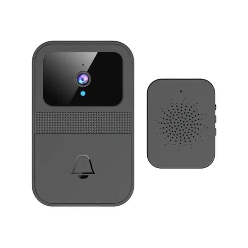 Sonnette VidéO Wi-Fi Intelligente avec Carillon, Moniteur à Distance Sans Fil, Anneau de Porte de SéCurité, , CaméRa, Surveillance de la Sonnette de Porte