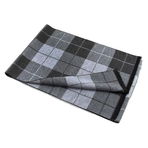 Écharpe De Luxe Pour Homme, Douce, Chaude Et Élégante, À Carreaux, En Cachemire, Pour L'hiver