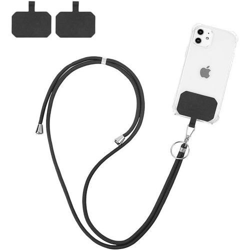 KAL-Tour De Cou Telephone, Universelle Cordon Telephone Portable Collier De Longe Compatibles Avec Plupart Des Smartphones Pour Cou Et Poignet Laniere, Avec Porte-Clés Et Patch