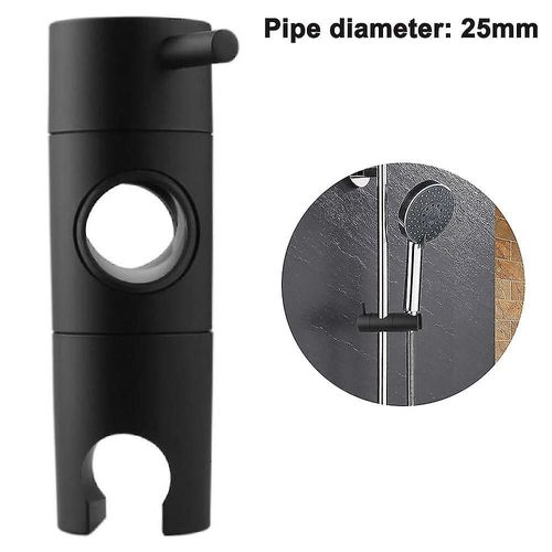 Support de pommeau de douche réglable pour barre coulissante, support de pommeau de douche pour barre coulissante, pince coulissante de remplacement pour salle de bain, rotation à 360 degrés, support de pulvérisateur