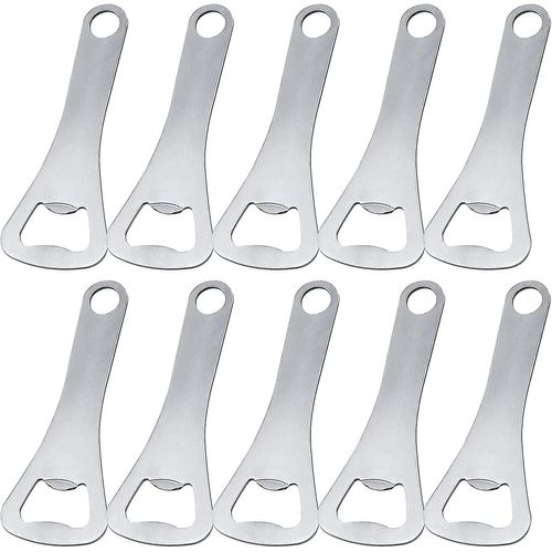 Lot De 10 Décapsuleurs En Acier Inoxydable Pour Barman, Tire-Bouchon Pour Bière, Pour Homme, Pour La Maison, Le Pub Ou L'extérieur