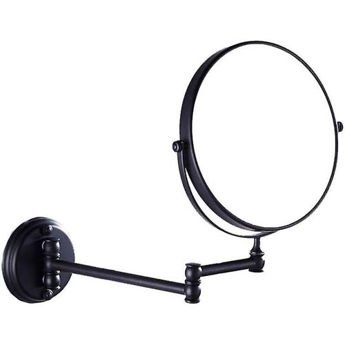 Miroir de maquillage mural pliable et télescopique rétro de 20 cm pour salle de bain