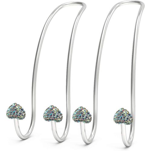 Crochets D'appui-Tête De Voiture Bling, Organisateur De Voiture, Cintre De Siège Arrière, Organisateur De Sac À Main, Crochet De Sac À Main De Véhicule Pour Voiture Avec Décoration En Diamant En Cristal, Pour Sac À Main, Sac,