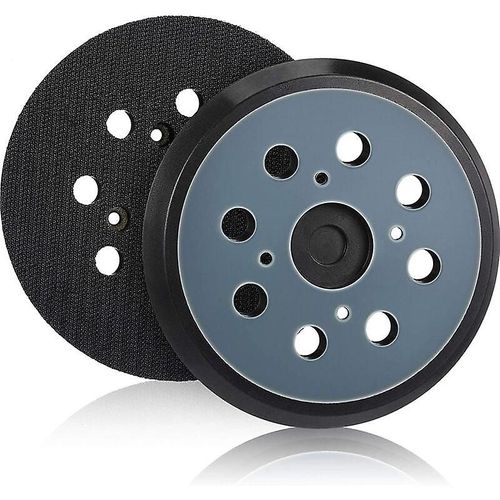 Lot de 2 patins de ponçage orbitaux de rechange de 125 mm, 8 trous, auto-agrippants (bleu)