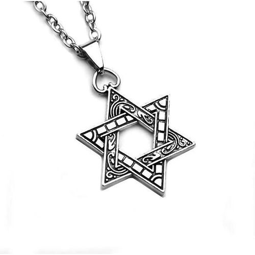 Colliers Et Chaînes À Pendentif Étoile Hexagonale Pour Femmes Et Hommes, Cadeau Idéal Pour Un Homme