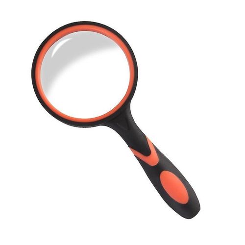 1 loupe pratique pour la lecture, 10X, 7,5 cm de diamètre, 19 cm de longueur