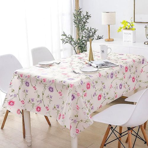 1 nappe rectangulaire en EVA imperméable pour décoration de buffet, cuisine, salle à manger (137 x 180 cm)