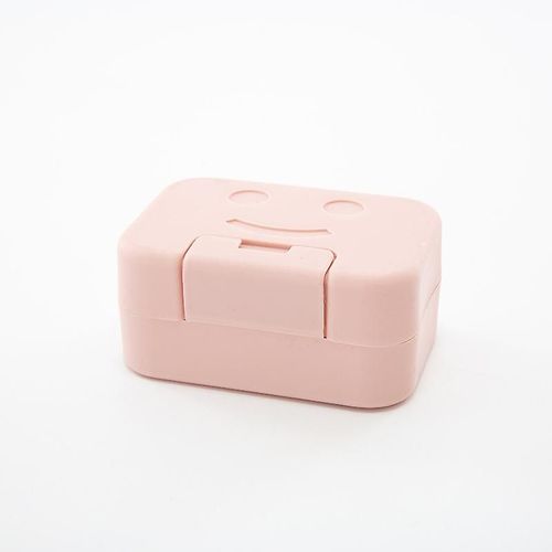 Boîte à savon de voyage, 1 porte-savon en plastique, boîte à savon portable avec couvercle pour lavabo de salle de bain, voyage