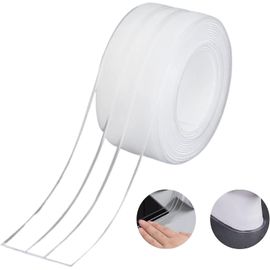 Joint D'étanchéité En Silicone Double Pli Pour Salle De Bain, Blanc, Autocollant, Pour Baignoire, Étanche, Anti-Moisissure Et Anti-Cafards, Pour Évier De Cuisine, 38 Mm
