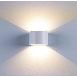 Applique Murale Led D'intérieur Et D'extérieur Blanc Chaud Avec Angle De Faisceau Réglable 12 W Ip65 Étanche Vers Le Haut Et Vers Le Bas 2 700 K [Classe Énergétique A++] Modou