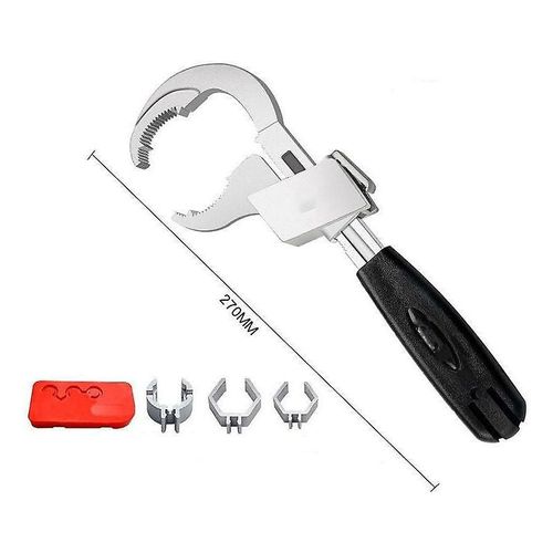 Clé à molette multifonctionnelle pour évier, robinet de plombier, outil d'installation et d'entretien de tuyaux d'égout étroits, 212 g