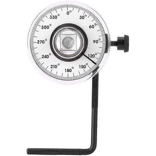 Jauge d'angle de torsion, clé à torsion réglable de 1/2 pouce, ensemble d'outils de mesure d'angle de voiture à 360 degrés