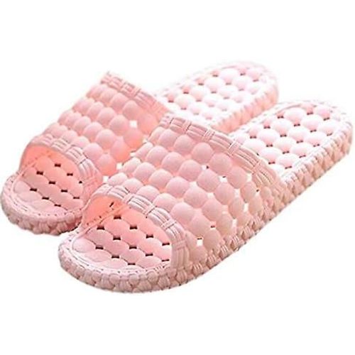 Chaussons Pour Femmes, Salle De Bain, Douche Intérieure, Fixation Solide, Sandales De Piscine (Rose, 36/37eu)