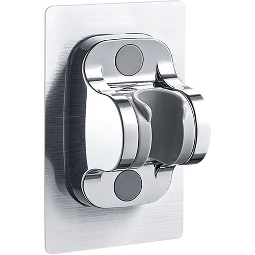 Support de pommeau de douche à angle réglable 12 cm, panneau adhésif puissant surdimensionné