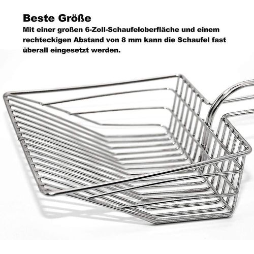 Pelle À Litière Pour Chat En Métal, Trou Fin, Acier Inoxydable, Petit Trou, Tofu, Bentonite, Litière Pour Chat, Pelle En Fer