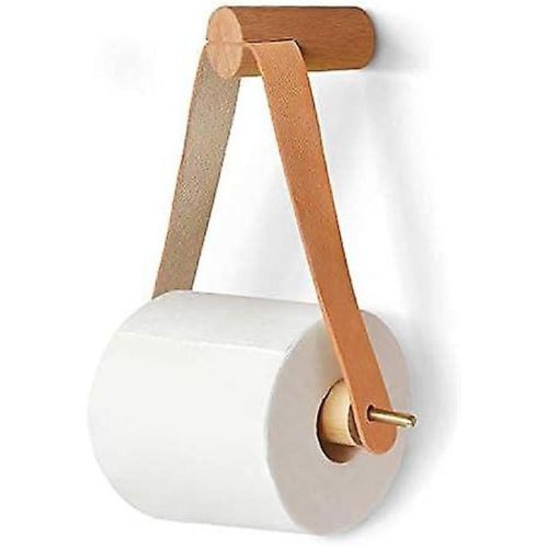 Porte-papier toilette mural en bois, porte-rouleau de papier toilette, porte-rouleau de papier toilette en bois, 18 cm x 20 cm