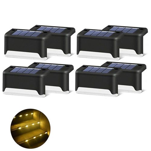 Lampes Solaires À Led Pour L'extérieur,Luminaire Décoratif,Imperméable,Idéal Pour Un Jardin,Une Terrasse,Des - 8pcs Black Warm