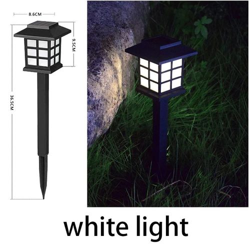 Lampes De Pelouse Solaires Étanches À Led,Extérieur,Ip65,Décoration De Lampe Solaire Pour Jardin,Passerelle- White Light-6pcs